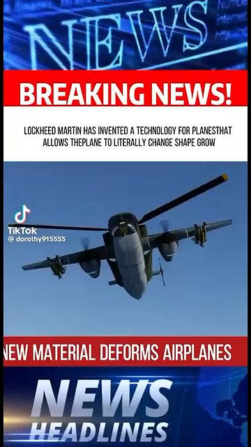 LOCKHEED MARTIN HAS INVENTED A TECHNOLOGY FOR PLANES THAT ALLOWS THE PLANE TO LITERALLY CHANGE…