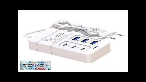 35W 6-Port USB PD Power Strip 3USB-A+3USB-C PD Fast Charging Rack Charger Review