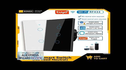 Tuya US WiFi Smart Wall Switch RF433 1/2/3 Gang No Neutral Wire Review