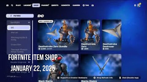 Fortnite Item Shop|January 22, 2025