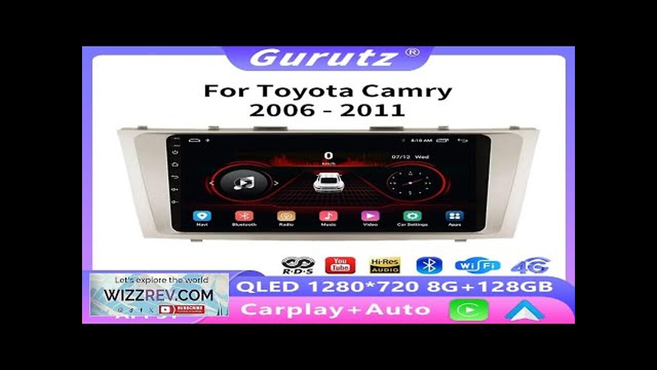 2din Android 13 Car Radio Multimedia Video Player For Toyota Camry 7 Review