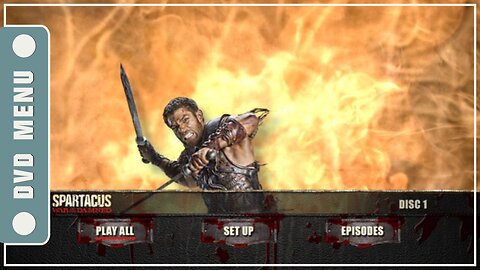 Spartacus: War of the Damned - DVD Menu