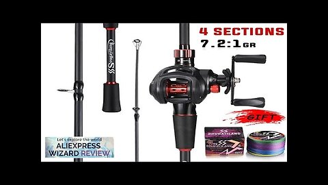 Sougayilang Fishing Rod Reel Combo 1.8~2.1m Carbon Fiber Casting Rod and 7.2:1 Review