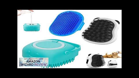 3PCS Dog Bath Brush Dog Shampoo Brush Dog Scrubber Review