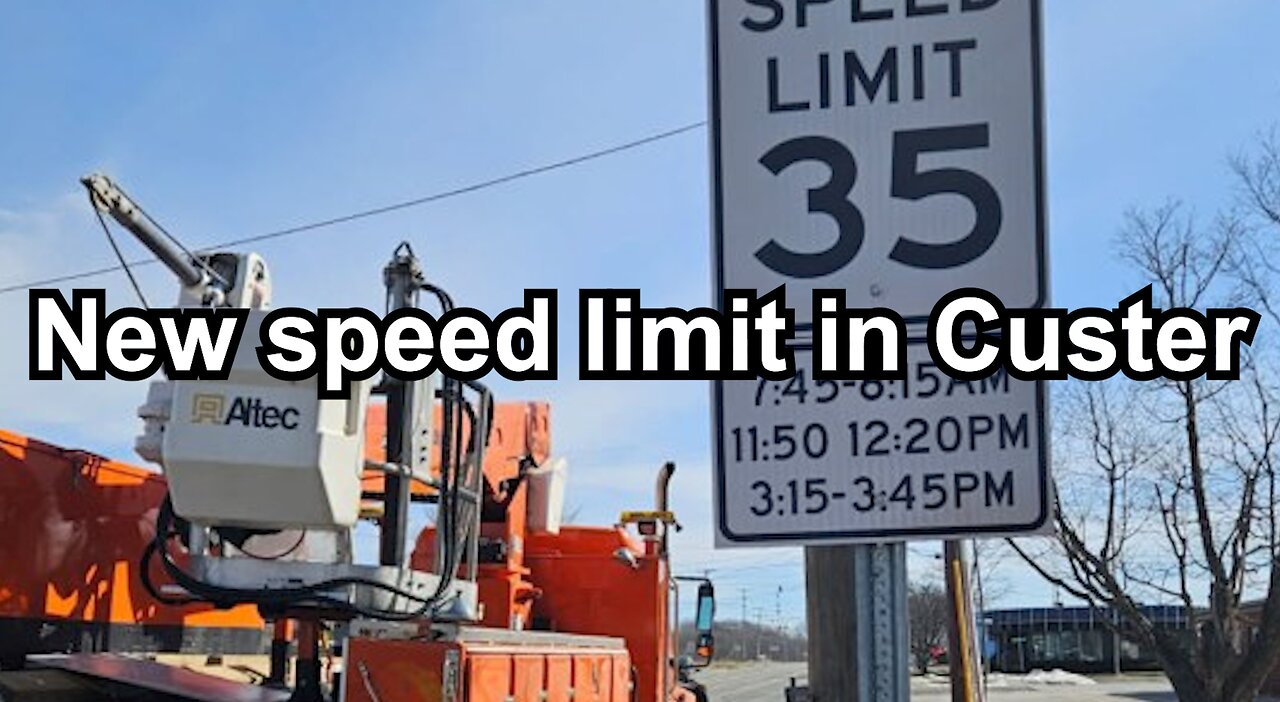 New speed limit in Custer