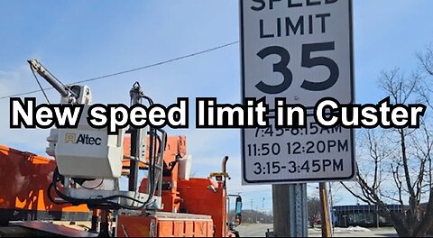 New speed limit in Custer