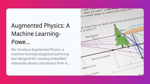 Animating Textbook Diagrams: Augmented Physics Revolutionizes Learning!