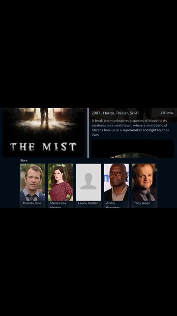 Movie: THE MIST a scene 🎬 mentioning THE GOD OF THE ISRAELITES