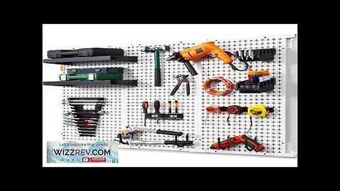 VEVOR Pegboard Wall Organizer 48" x 32" 495LBS Loading Garage Metal Pegboard Review