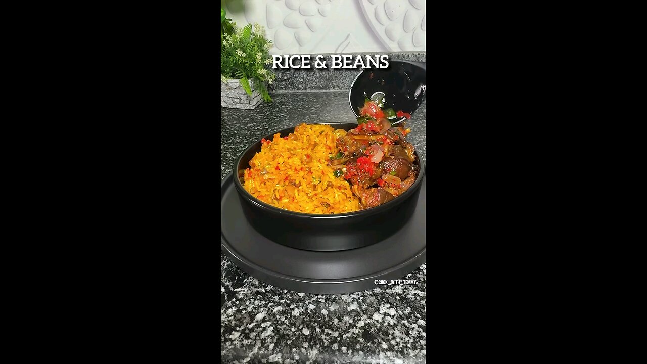 naija jollof rice and beans