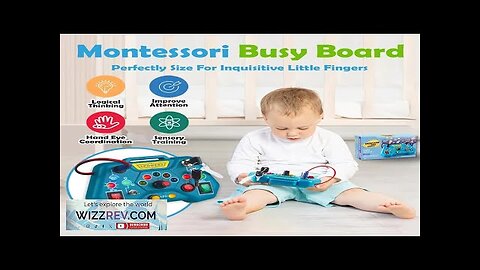 Montessori Busy Board Toys for Toddlers Gifts for 3 Year Old Baby Review