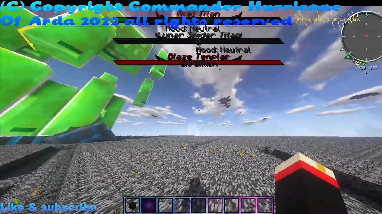 Minecraft mob battle reaper skeleton titan vs acid titan