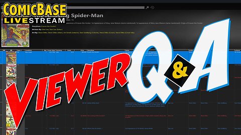 ComicBase Livestream #198: Basic to Advanced Viewer Questions
