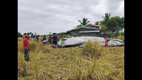 U.S. military contracted aircraft crashes in Maguindanao del Sur, Philippines on
