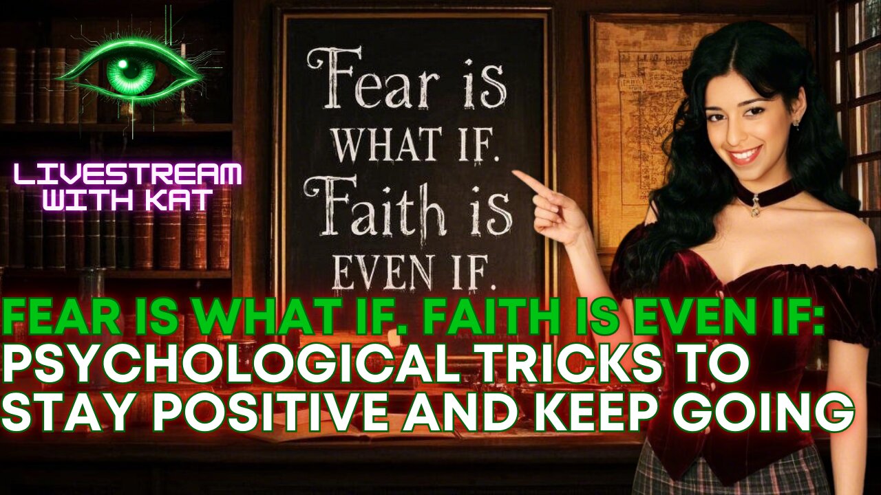 Psychological Tricks to Stay Positive and Keep Going: Fear is What If. Faith is Even If. -LIVESTREAM