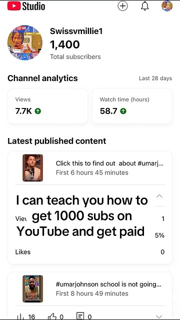 YouTube/swissvmillieyt join this wonderful community