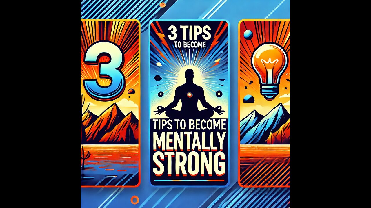 "Three ways to develop a strong mindset."