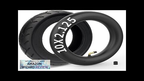 10x2.125 Tire and Inner Tube with 0° Valve Stem Compatible with Self Review