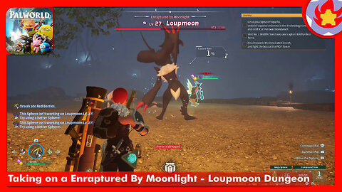 Taking on a Enraptured By Moonlight - Loupmoon Dungeon | Palworld