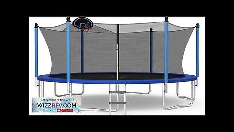 GYMAX Trampoline for Kids ASTM Approved 12FT 14FT 15FT 16FT Recreational Toddler Review