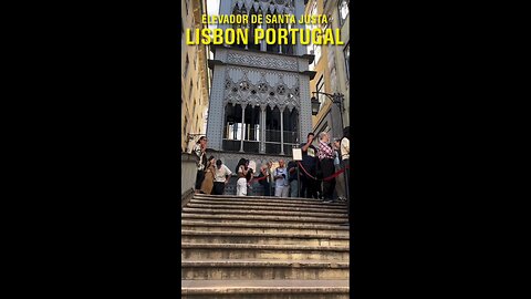 Exploring Lisbon Portugal 🇵🇹: Elevador de Santa Justa (Santa Justa Lift) #shorts