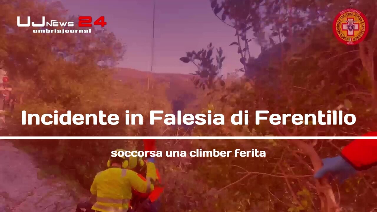 Incidente in Falesia di Ferentillo_ soccorsa una climber ferita