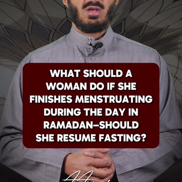 Should a woman fast if she becomes pure during the day in Ramadan?