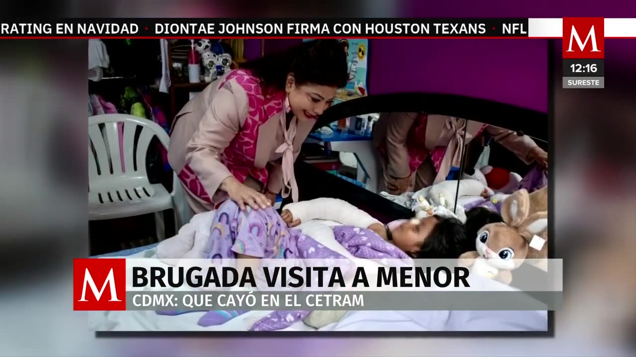 Clara Brugada visita a menor que cayó en Cetram Periférico Oriente