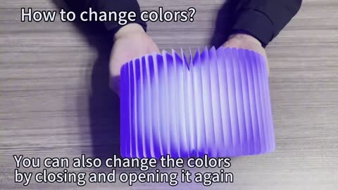 3D Folding Creative Decorative LED Night Light Book Shape RGB Color