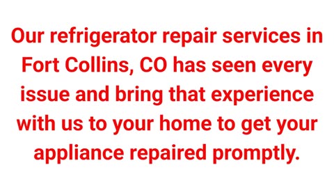 FoCo Appliance Repair Service in Fort Collins, CO