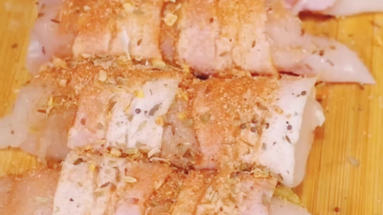 Cheesy Backon wrapped chicken Baguette