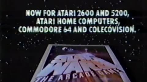 Star Wars: The Arcade Game Parker Brothers (Atari 2600 & 5200, Colecovision) TV Commercial from 1983