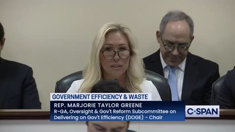 Rep MTG's opening statement at first DOGE hearing on government efficiency