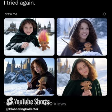 I Asked Grok To Draw Me. #harrypotter #witch #lego