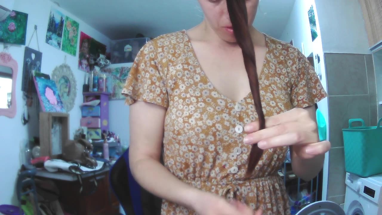Cutting My Hair POny Style..