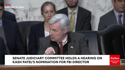 Sheldon Whitehouse- These Are The '3 Reasons Why Kash Patel Is Extremely Dangerous' For FBI Director