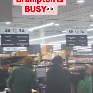 Have you seen a Grocery Store this busy?