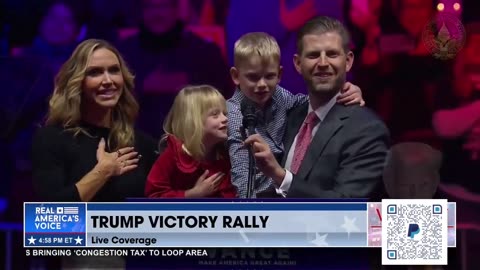 Trump's Grand Kids Lead The Pledge of Allegiance