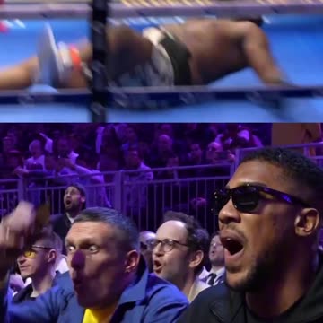 The faces Oleksandr Usyk and Anthony Joshua after the Joseph Parker KO 🤣