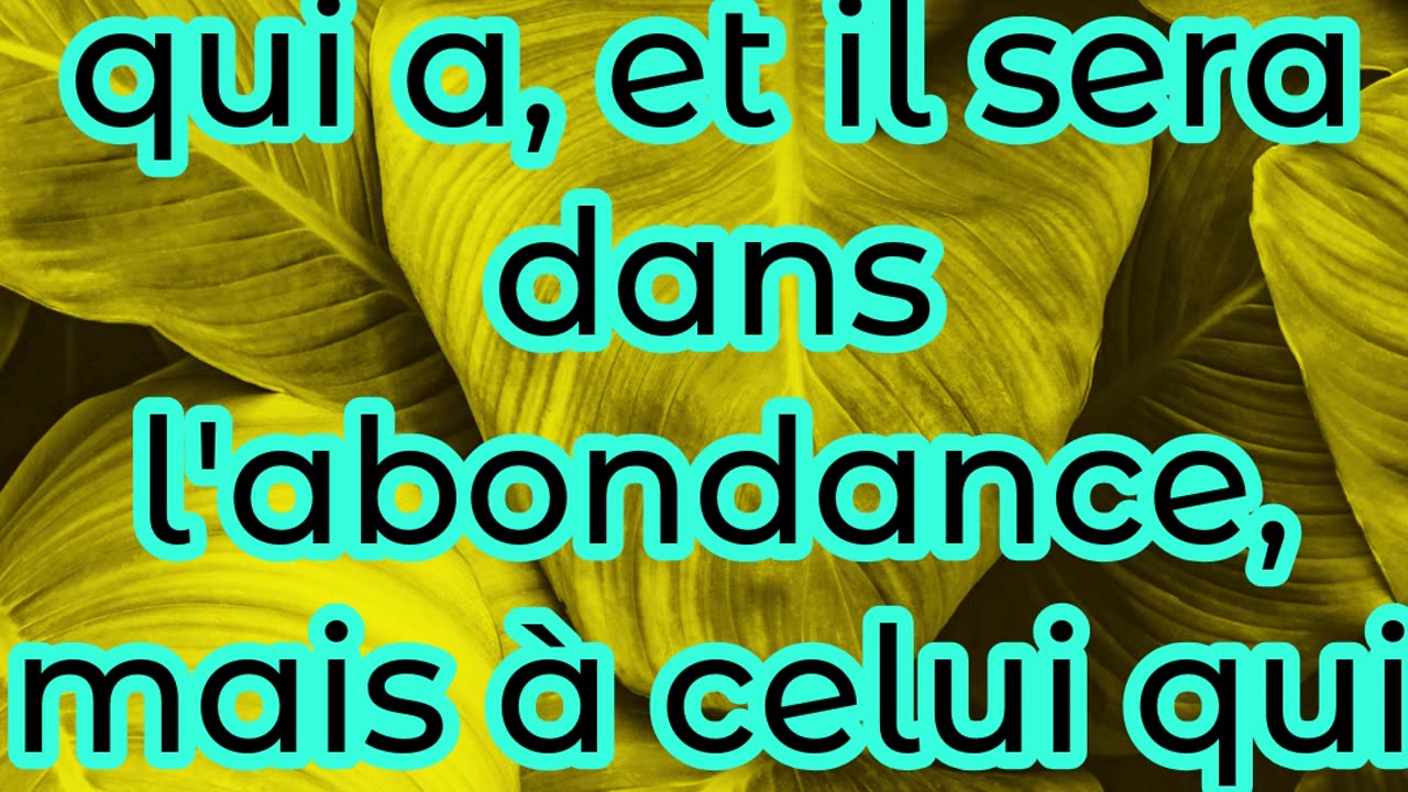 "Le Principe de l'Abondance et de la Fidélité" Matthieu 25:29#shorts #youtube #jesus #ytshorts #yt