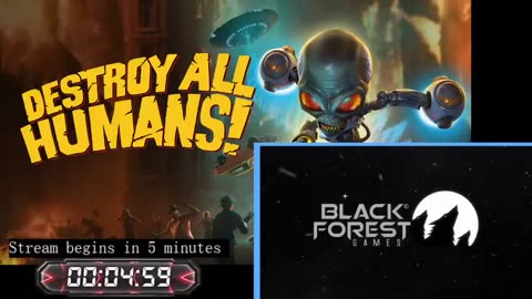 Destroy All Humans! let's play stream 5 (blind)