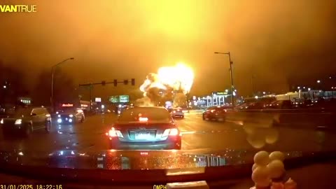 Dashcam video shows the moment the plane crashed in Philadelphia