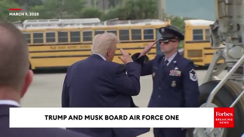 President Donald J. Trump and Elon Musk board Air Force One!