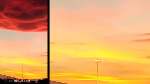 Un OVNI ovale a été aperçu dans la forêt ! Nuages ​​apocalyptiques en Italie