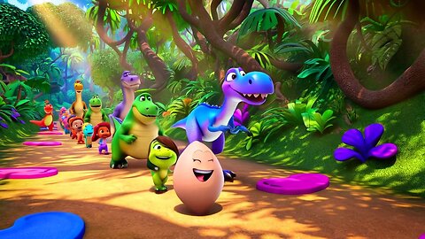 Dancing Dinosaur Party | Fun & Groovy Kid's Rhyme