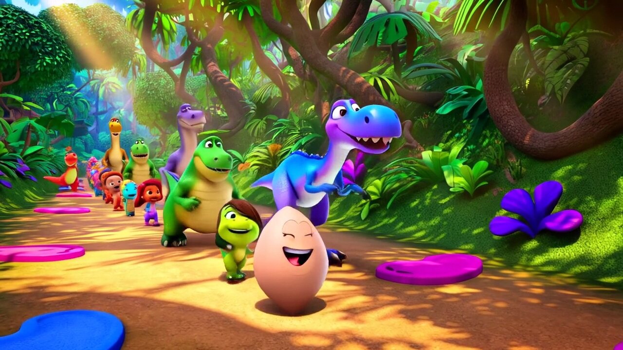 Dancing Dinosaur Party | Fun & Groovy Kid's Rhyme