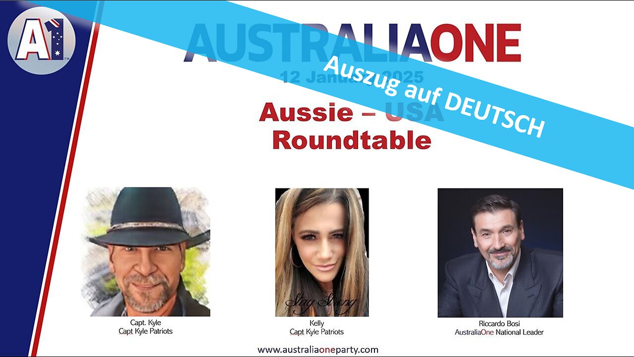 🔎 AustraliaOne Party - Aussie-USA Roundtable vom 12.01.2025 💪🏻🎙🕊