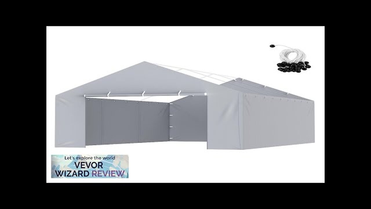 VEVOR Carport Replacement Canopy Cover Side Wall 13 x 20 ft Garage Review