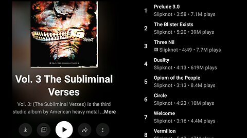 Slipknot Vol.3 The Subliminal Verses