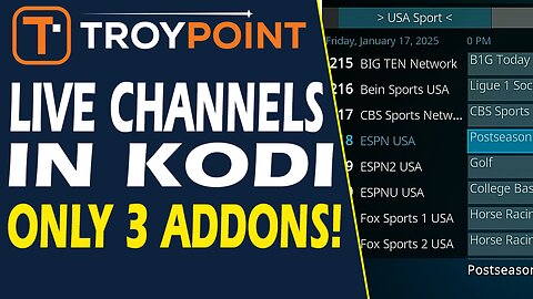 Hundreds of Live TV Channels in Kodi with EPG